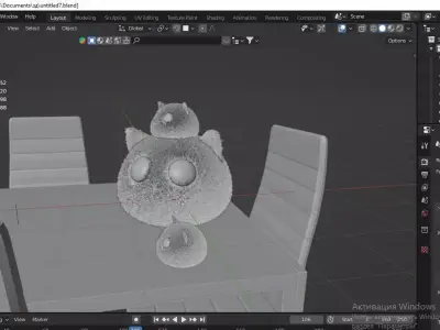 3d model of toy cats Low-poly 3D model