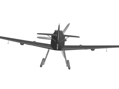 Messerschmitt Bf 109 3D model 5