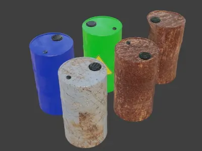 Construction Asset pack Low-poly 3D model