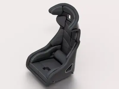 Racing Sport Seat V01 Low-poly 3D model