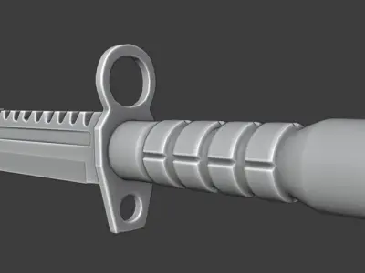 M9 BAYONET Free low-poly 3D model buy