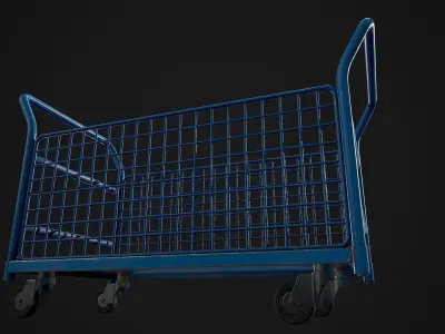 Platform Trolley Low-poly 3D model