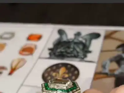 Antique Diamand Ring Women 3D Print model 3D print model purchase