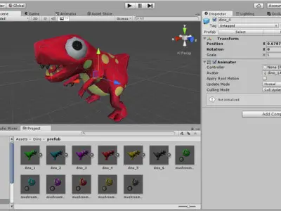 Stupid Dino Low-poly 3D model