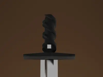 Sword R Low-poly 3D model