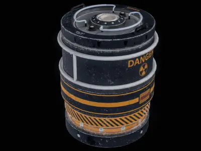  Sci-Fi Cargo Containers And Barrels X9 Package 