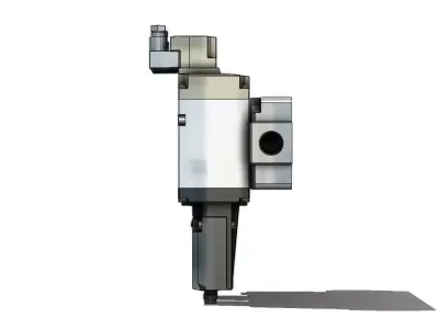 Valvula Solenoide SMC VP744 5DZ1 04 M X555 Solenoid Valve 3D model