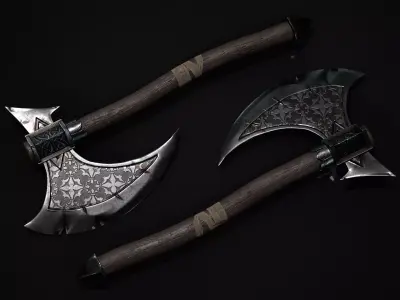 Game Ready Axe Free low-poly 3D model