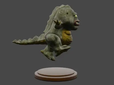 crocodile kid Free 3D model