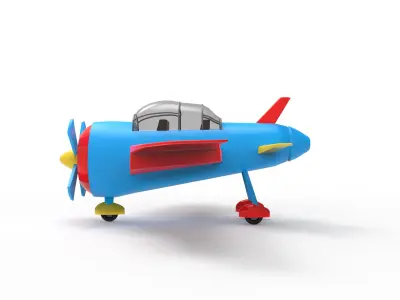Cartoon Jetster 3D model