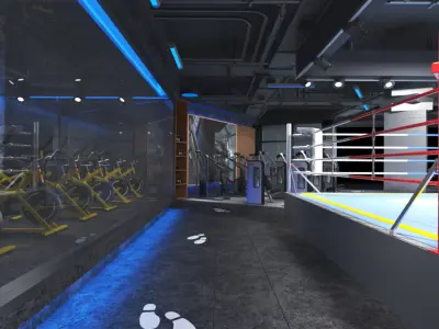 Gym Club  13 3D model