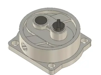 Air VW engine oil pump Free 3D model