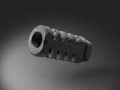 muzzle brake mou station 3D model