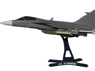 Saab JAS 39 Gripen FULL LOAD 3D print model