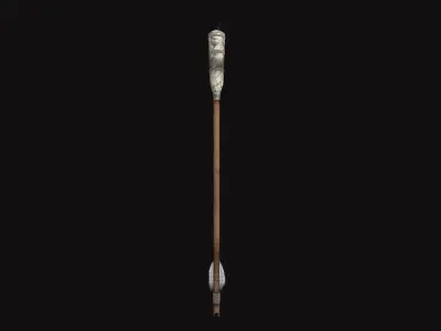 Medieval Fire Arrow V01 Low-poly 3D model