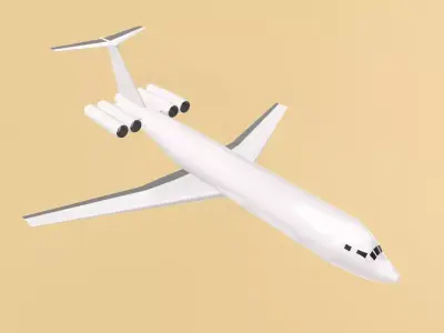 Fictional proposed Quad Engine Jetliner VC10 series 1400 Inspire 3D model