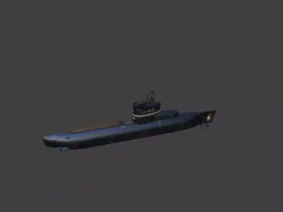 U- Boat Type XXIII blue paint 3D model