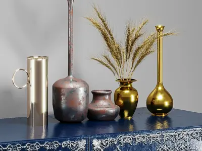 Moroccan Drawer Low-poly 3D model