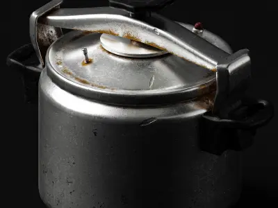 Pressure Cooker  Free low-poly 3D model