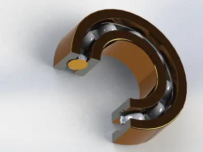 Bearing cylindrical roller Free 3D model