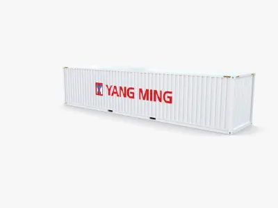 40ft Shipping Container Yang Ming 3D model