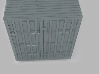 Container 3D Model Low-poly 3D model