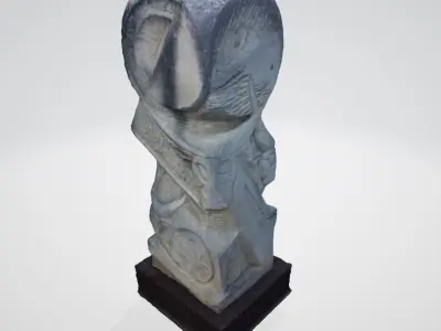 monument8 ancient egyptian statue 3D model