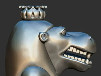 Taweret  ancient Egyptian hippo goddess 3d printable model 3D print model
