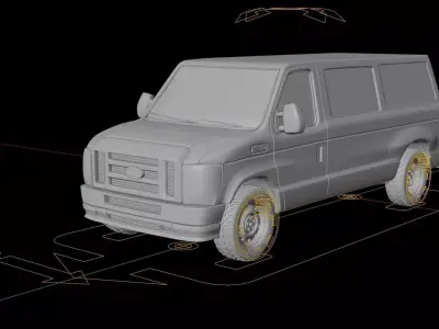 Generic Passanger Van 3D model