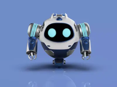 robot Low-poly 3D model 32
