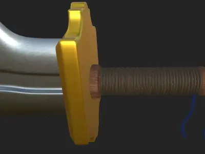 Fantasy Sword Free 3D model 2