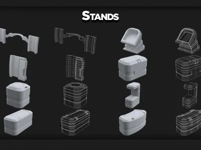 110 Factory Environment Props - KITBASH - VOL 02 3D model