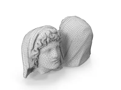 Roman Woman Statue 3D print model