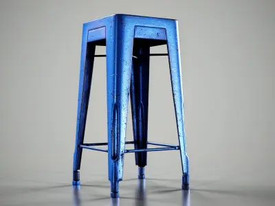 stool Free low-poly 3D model