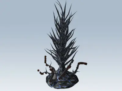 Tree sci-fi 3D model