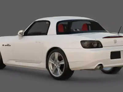 2009 Honda S2000 Ultimate Edition 3D Model  The Final VTEC Low-poly 3D model