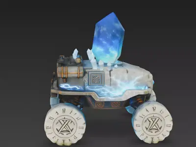 Mana Mover Arcane Crystal Crawler 3D Model Low-poly 3D model