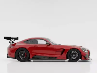 Mercedes-AMG GT3 Race Car Modified Low-poly 3D model