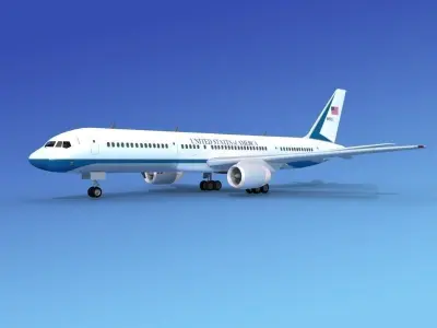 Boeing 757-200 United States Gov 3D model