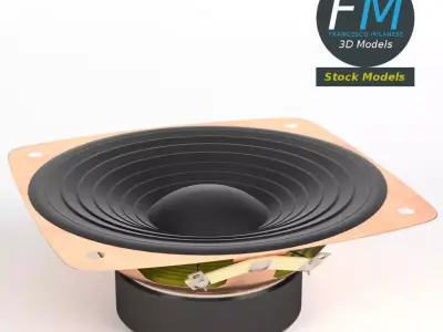 Woofer speaker 3D model