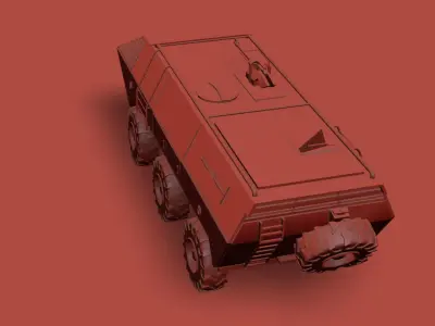 Military Stryker Vehicle 3D model