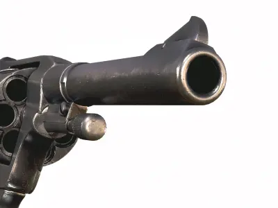 Nagant M1895 Revolver-With LODs and 8k Texture Set Low-poly 3D model