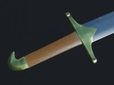 Scimitar Sword 3D model buy