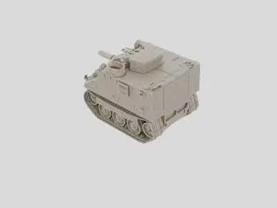 Tracked Armored Recovery Vehicle for 3D print 3D model