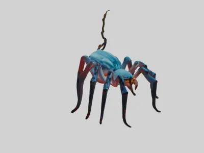 Fantasy Spider 3D Game Ready Printable Design 3D model