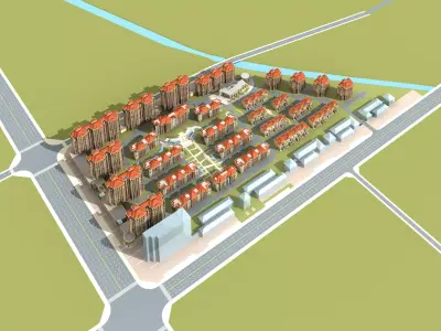 Multi Residential 3D model 19