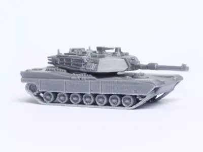 M1 Abrams Tank Model Kit Free 3D print model