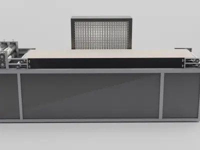 Rubber Cooling Machine 3D model