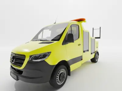 Mercedes Benz Sprinter Tow Truck  3D model