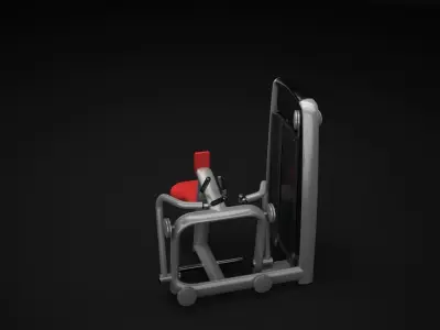 Low Row Machine 3D model
